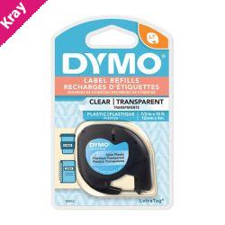 Dymo LT Plastic 12mm x 4m Clr