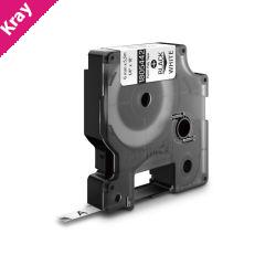 DymoRhino Blk on Wht 6mm Tape