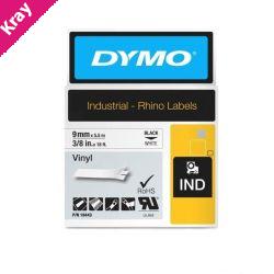 DymoRhino Blk on Wht 9mm Tape