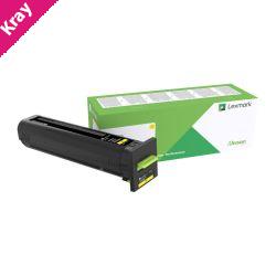 Lexm 72K6XY0 XHY Yellow Toner