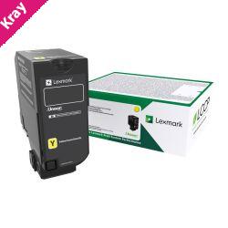 Lexm 74C6HY0 HY Yellow Toner