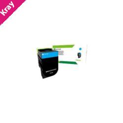 Lexm 808SC Std Cyan Toner