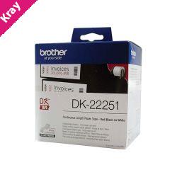 Brother DK22251 White Roll
