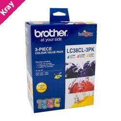 Brother LC38 CMY Colour Pack