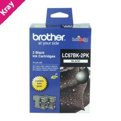 Brother LC67 Black Twin Pack