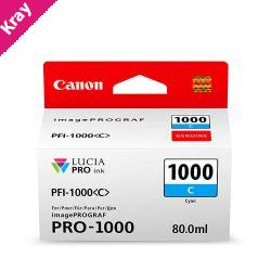 Canon PFI1000 Cyan Ink Cart