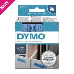 D1 Blk on Blue 12mmx7m Tape