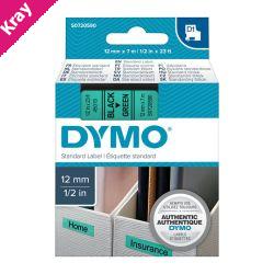 D1 Blk on Grn 12mmx7m Tape