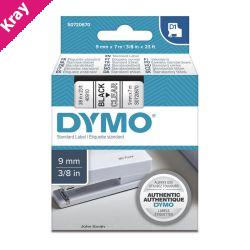 D1 Blk on Clr 9mm x7m Tape