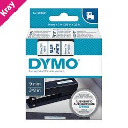 D1 Blue on Wht 9mm x7m Tape