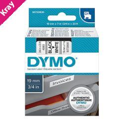 D1 Blk on Wht 19mmx7m Tape