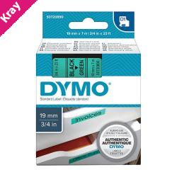 D1 Blk on Grn 19mmx7m Tape