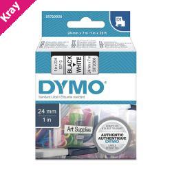 D1 Blk on Wht 24mmx7m Tape